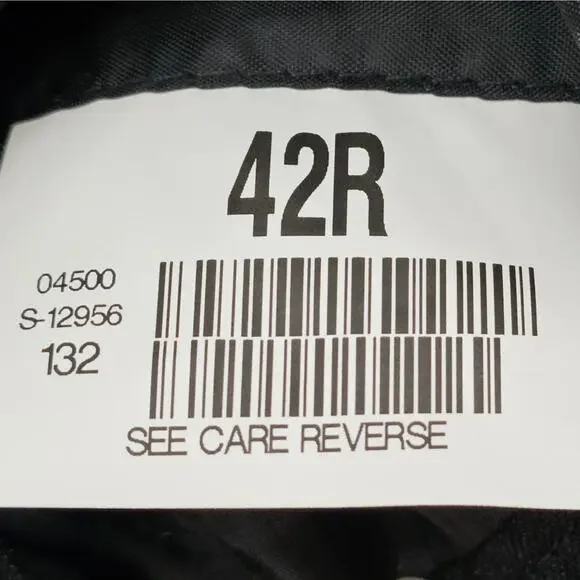 NWT Tuxedo Jacket Mens Size 42 Regular Applause Formal Wear Black Prom Wedding - Picture 8 of 16